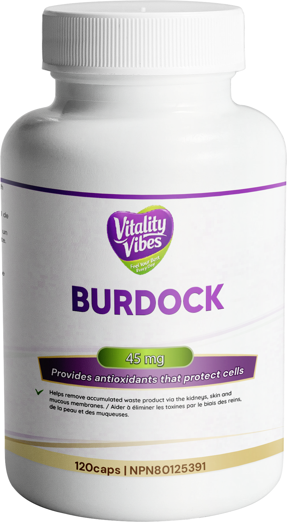 Burdock Capsule | 120 Vegetarian Capsules