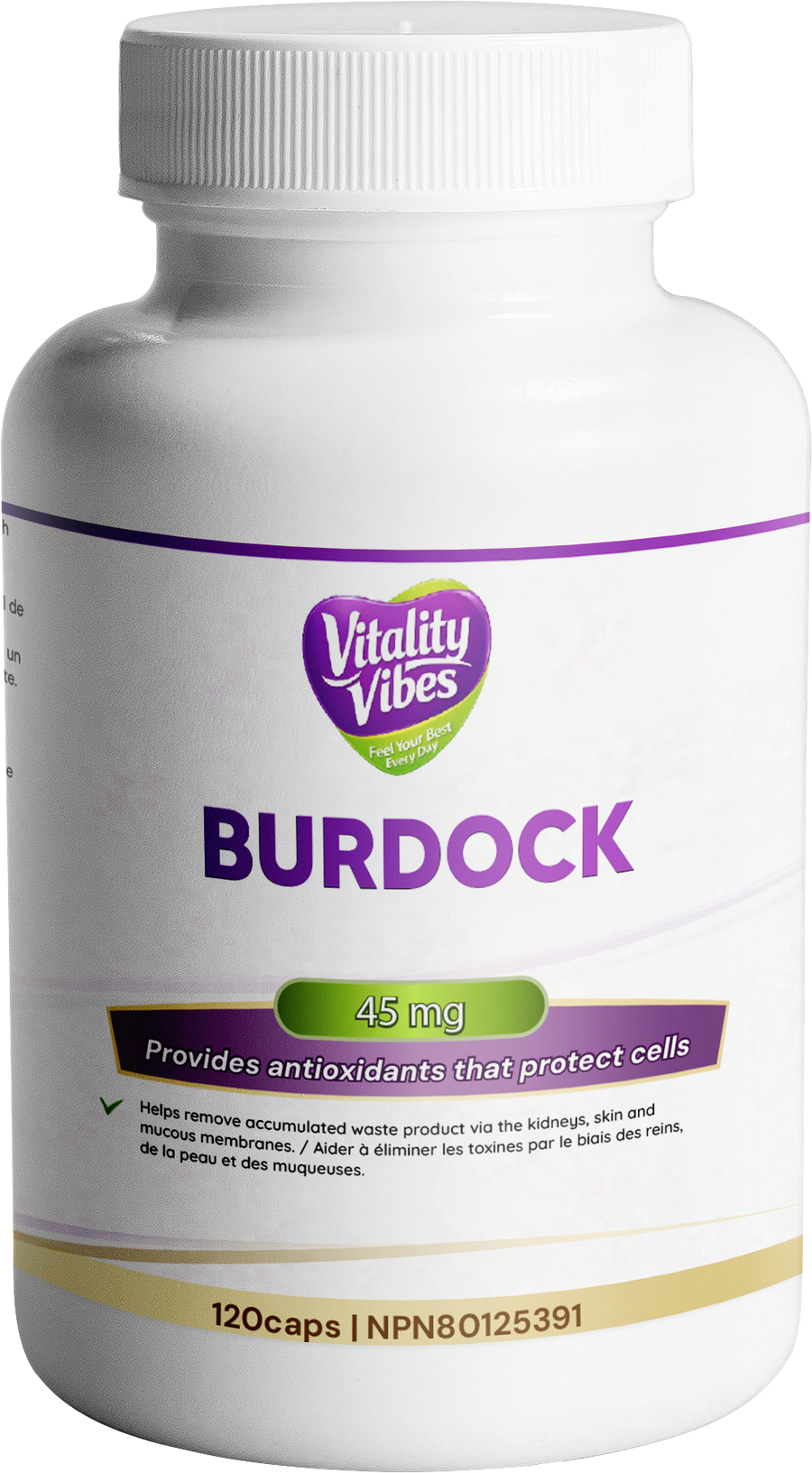 Burdock Capsule | 120 Vegetarian Capsules
